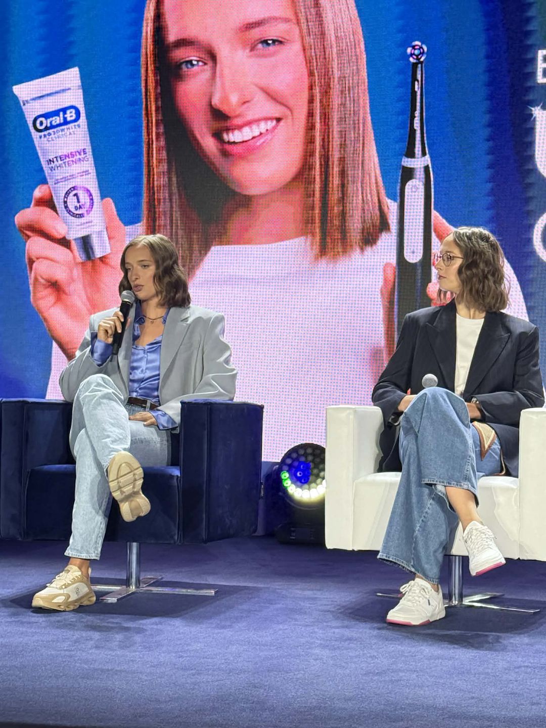 Iga Świątek na evencie OralB