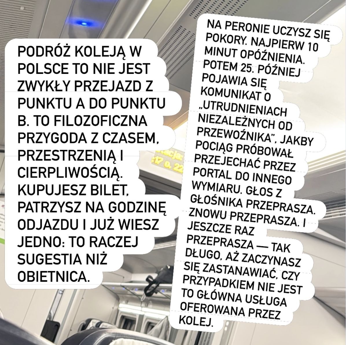 Post Sylwii Gliwy na temat PKP