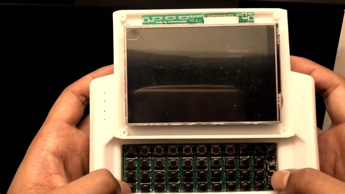 MutantC, czyli handheld PC typu slider na Raspberry Pi 1