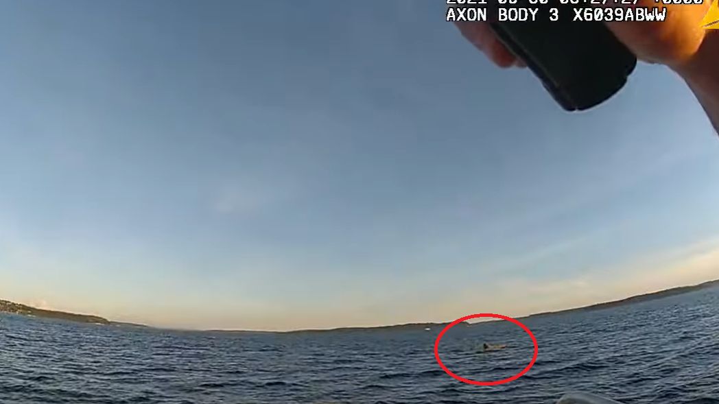 Nagle zobaczyli kajak na środku zatoki, połączonej z oceanem.