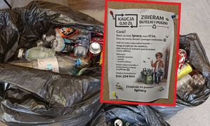 Ogłoszenie na klatce schodowej. Tak dorabia 12-latek