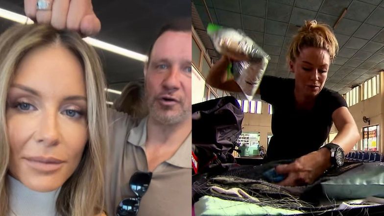 Małgorzata Rozenek i Radosław Majdan - konflikt na lotnisku. Poszło o bagaże