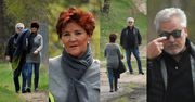 "Codzienni" Aleksander i Jolanta Kwaśniewscy urządzają sobie wiosenną przechadzkę po lesie (ZDJĘCIA)