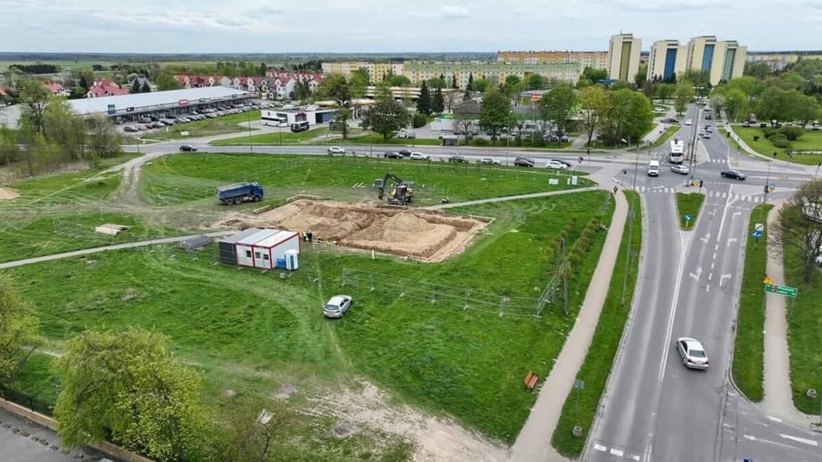 Budowa restauracji McDonalds w Łęcznej