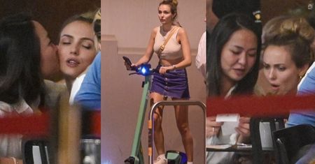 Marcela Leszczak mknie hulajnogą NA CZERWONYM, zgarnia całusy od koleżanki i dziwi się PARAGONEM GROZY (ZDJĘCIA)