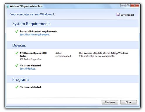 Microsoft udostępnił Windows 7 Upgrade Advisora w wersji beta