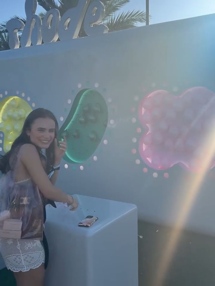 Sara Boruc z córką na Coachelli
