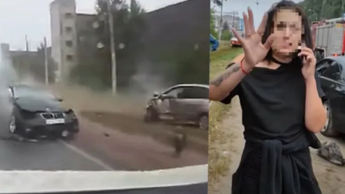 Skandaliczne zachowanie kobiety, która spowodowała poważny wypadek w Rosji. 