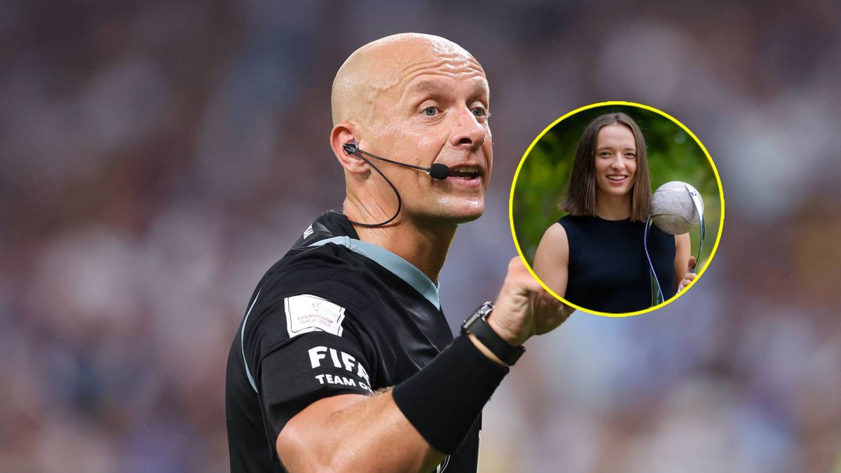 Szymon Marciniak i Iga Świątek