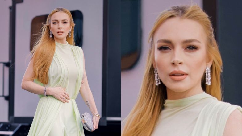 Odmieniona Lindsay Lohan zaskakuje doskonałą formą na ceremonii Disneya. Aż trudno ją rozpoznać (ZDJĘCIA)