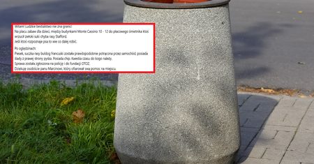 Ktoś wyrzucił psa do kosza na śmieci. Szokujące zdjęcie z warszawskiej Woli