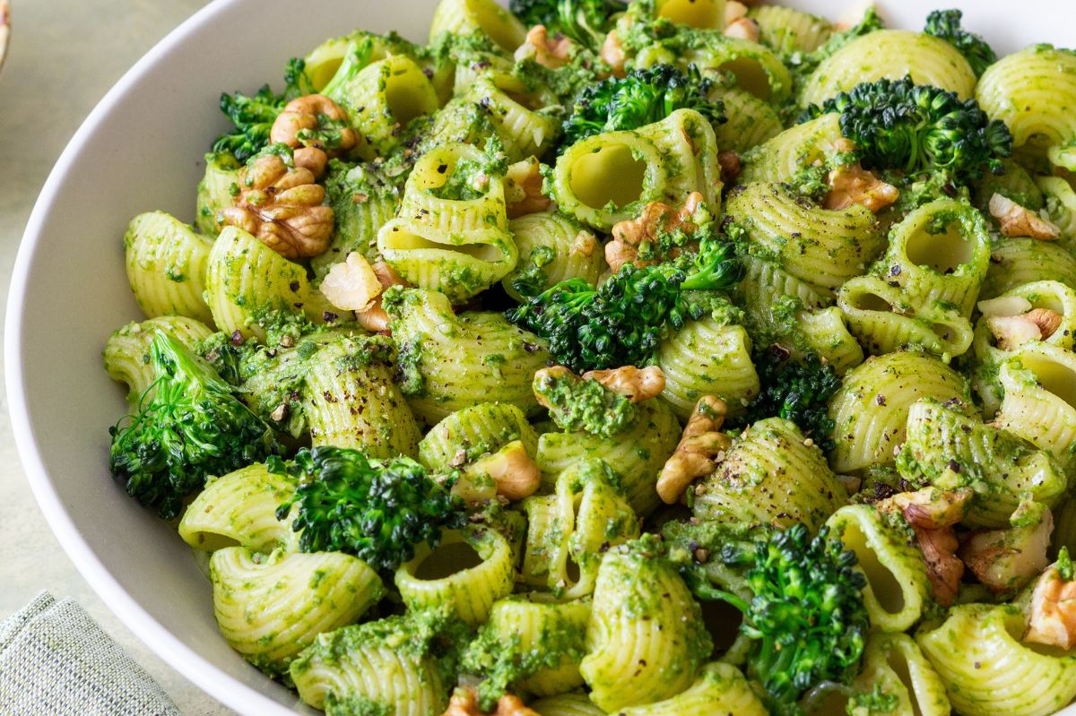 I have some pasta left over from dinner. I made the best pasta salad for the family.