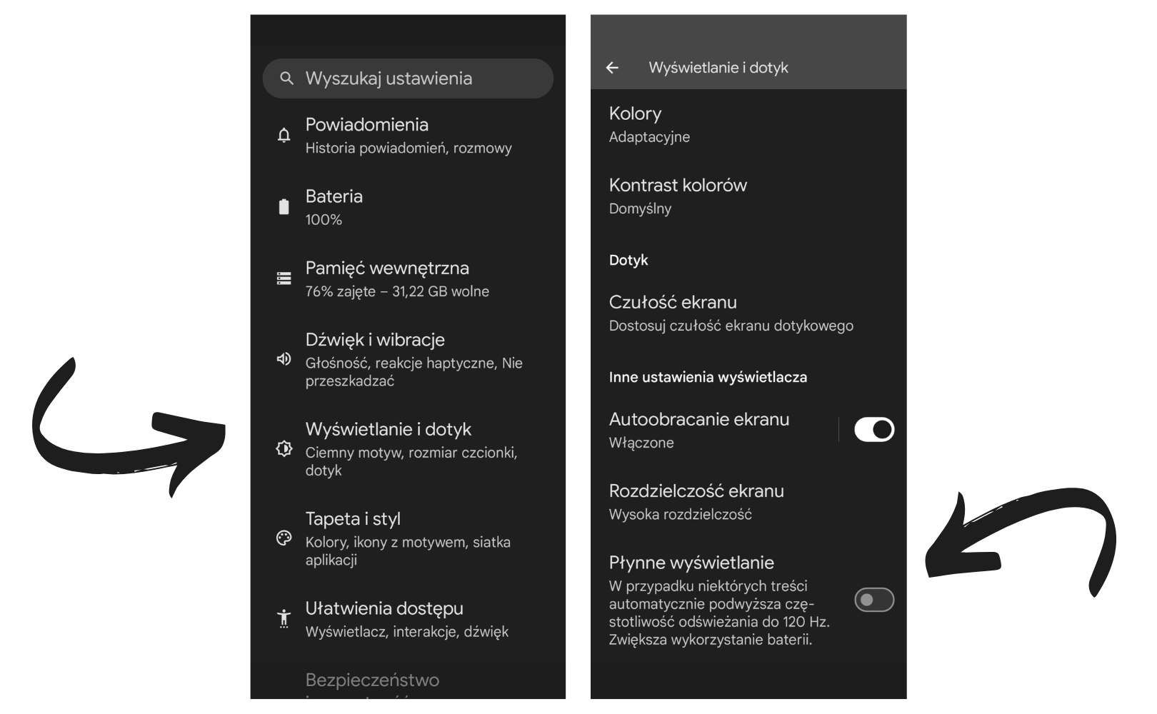 Jak zmienić płynność obrazu w smartfonie Android