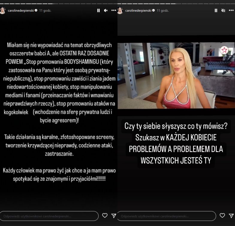 Caroline Derpienski odpowiada Anecie Glam
