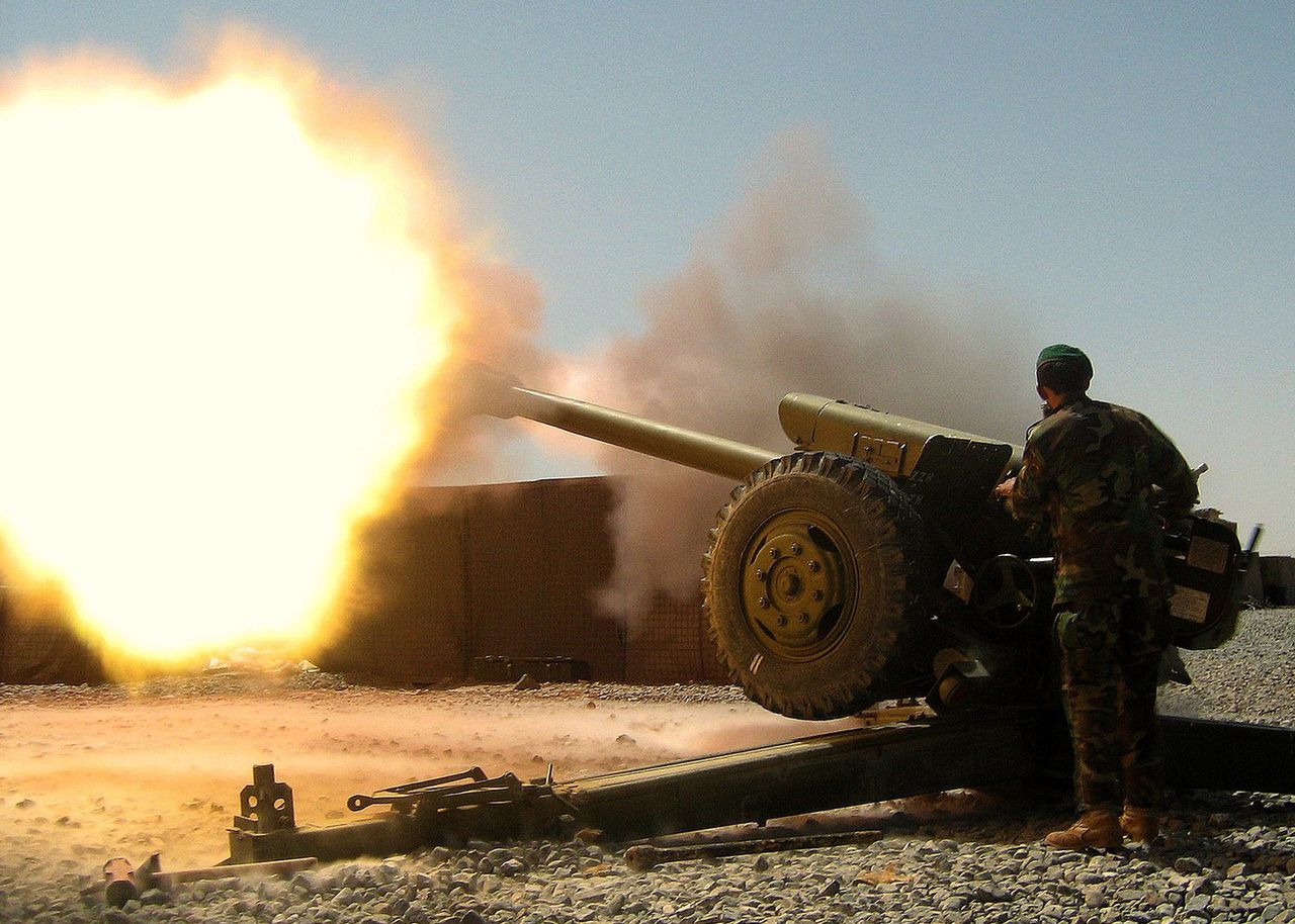Działo D-30 wykorzystywane w Afganistanie w 2007 roku. Zdjęcie poglądowe
