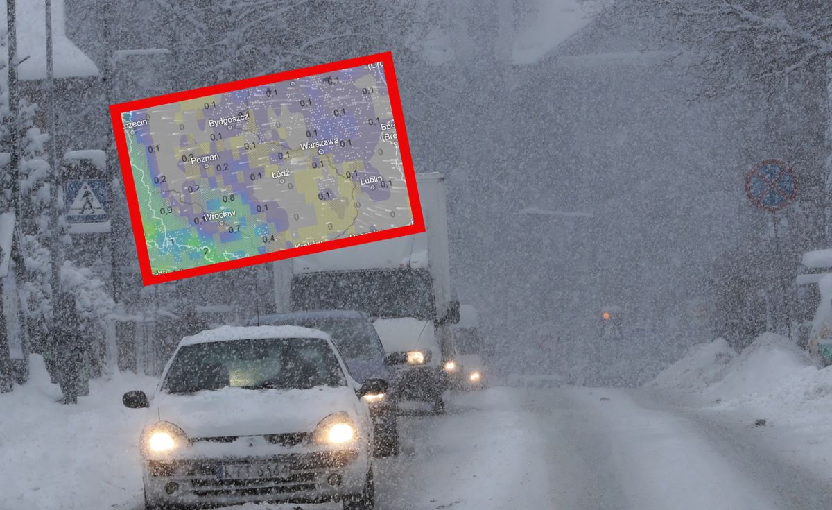 pogoda, zima, śnieg Jednak sypnie śniegiem. Mapy nie zostawiają złudzeń