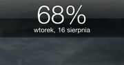 Wyświetlanie poziomu naładowania baterii zamiast godziny na lock screenie iOS