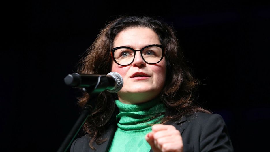 Samorz?dowcy #wObronie mieszka?c�w13.10.2021 Warszawa #wObronie mieszkancow - spotkanie srodowisk samorzadowych, fot. Tomasz Jastrzebowski/REPORTER
n/z: Aleksandra DulkiewiczTomasz Jastrzebowski/REPORTER
