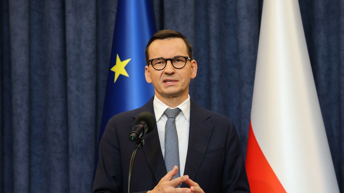 Prezydent i premier o unijnym pakcie migracyjnym05.10.2023 Warszawa Wspolna wypowiedz dla mediow prezydenta Andrzeja Dudy i premiera Mateusza Morawieckiego o unijnym pakcie migracyjnymfot. Jacek Dominski/REPORTERn/z: Mateusz MorawieckiJacek Dominski/REPORTER