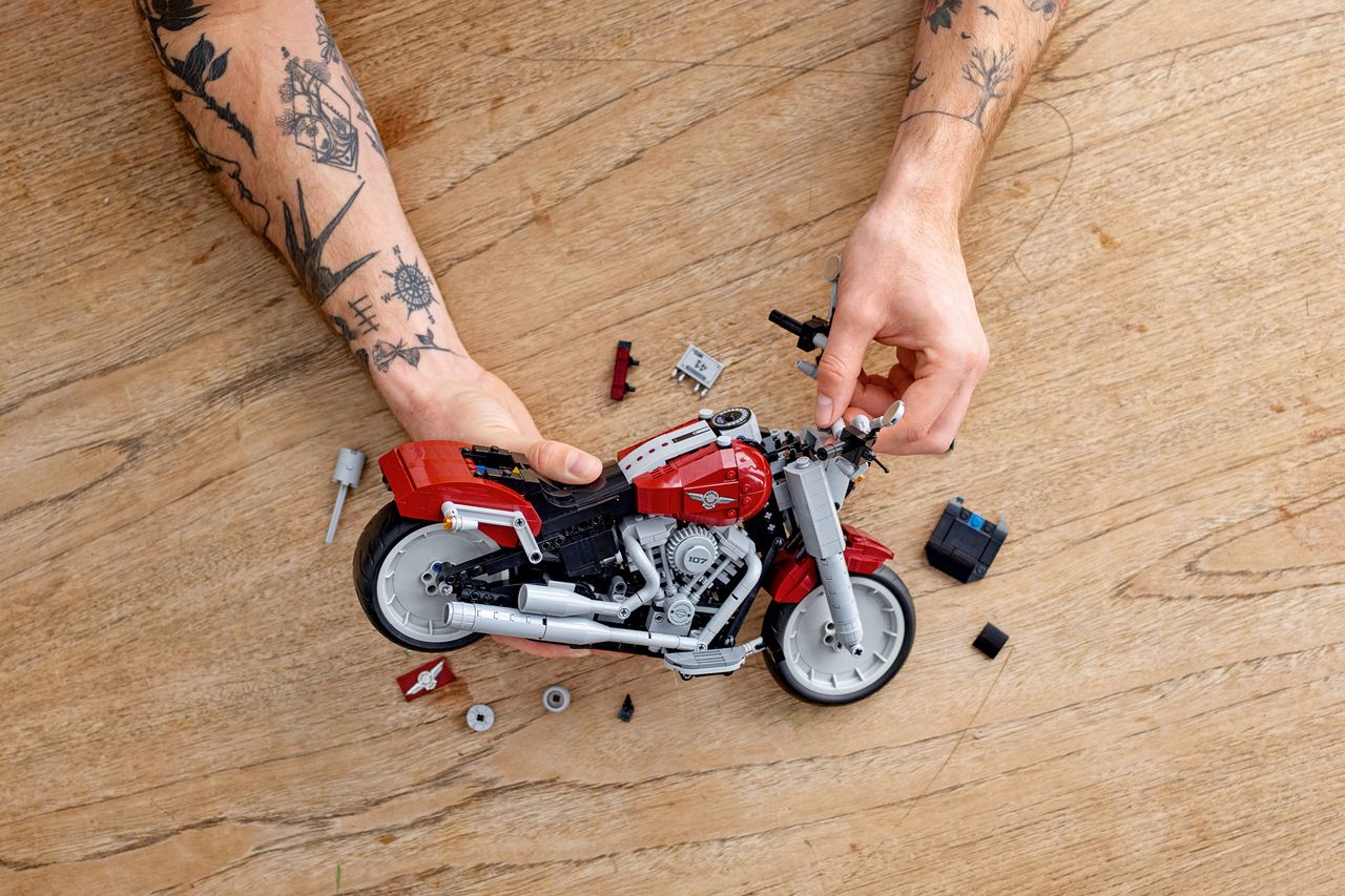 Harley-Davidson Fat Boy z Lego wkrótce w sprzedaży. Zachwyca dopracowaniem detali