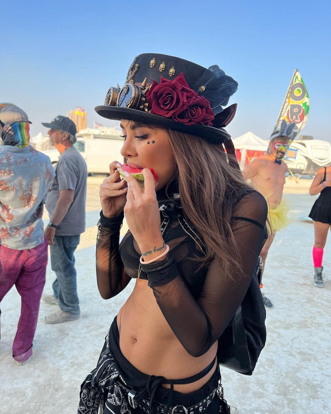 Natalia Siwiec na Festiwalu Burning Man 2023