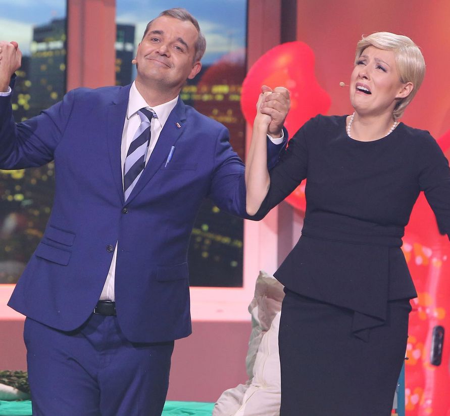 Kadr z programu "Kabaret na żywo"