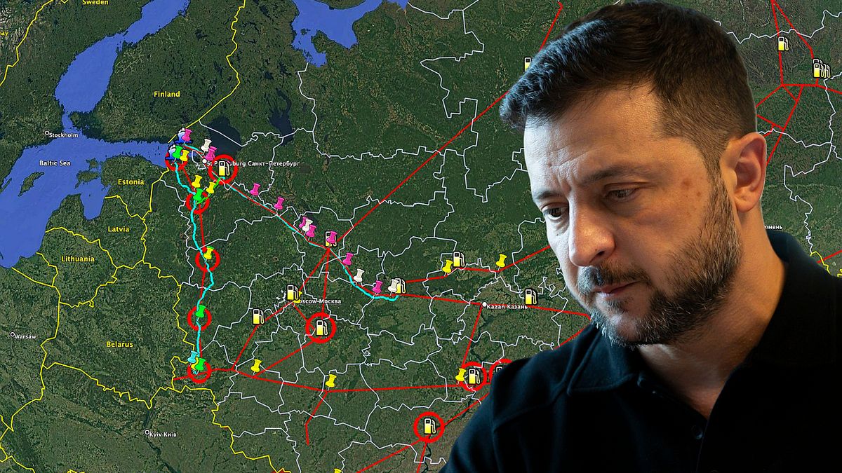 Wołodymyr Zełenski pochwalił służby za ataki na rafinerie