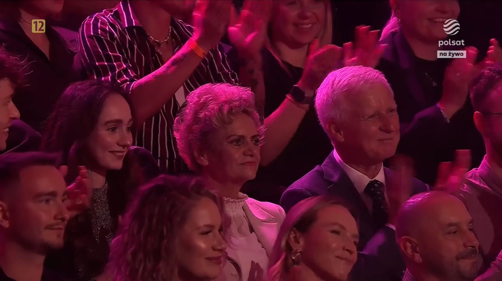 Urszula Kobiela na widowni "Tańca z Gwiazdami"
