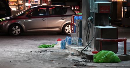 Gdańsk. Samopodpalenie na stacji paliw. Nieoficjalne: to podejrzany o morderstwo