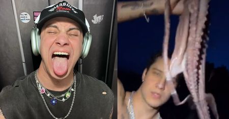 Adam Boguta z "Top Model" opublikował BULWERSUJĄCE zdjęcia z ośmiornicą. "HORROR! Zmaltretowałeś żywe zwierzę" (18+)