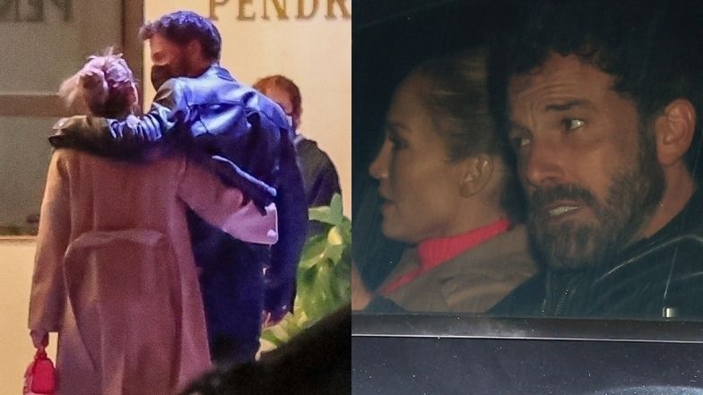Jennifer Lopez i Ben Affleck wymieniają czułości w drodze do restauracji