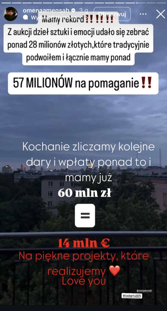 Na gali TOP Charity udało się zebrać 60 mln złotych