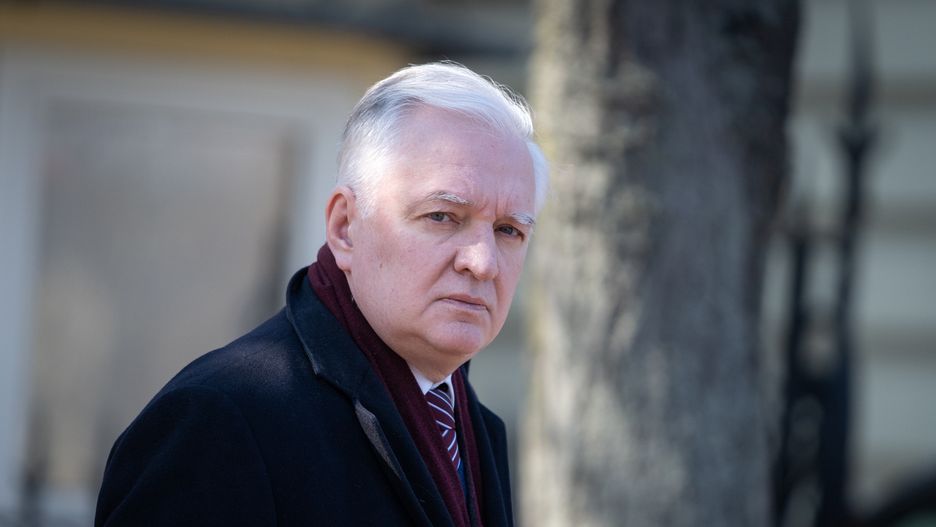 Jaroslaw Gowin (Porozumienie) after the government's meeting with opposition politicians, at the Chancellery in Warsaw, Poland, on March 21, 2022 (Photo by Mateusz Wlodarczyk/NurPhoto via Getty Images)