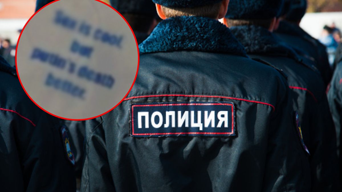 Rosjanka zatrzymana za torbę z napisem.