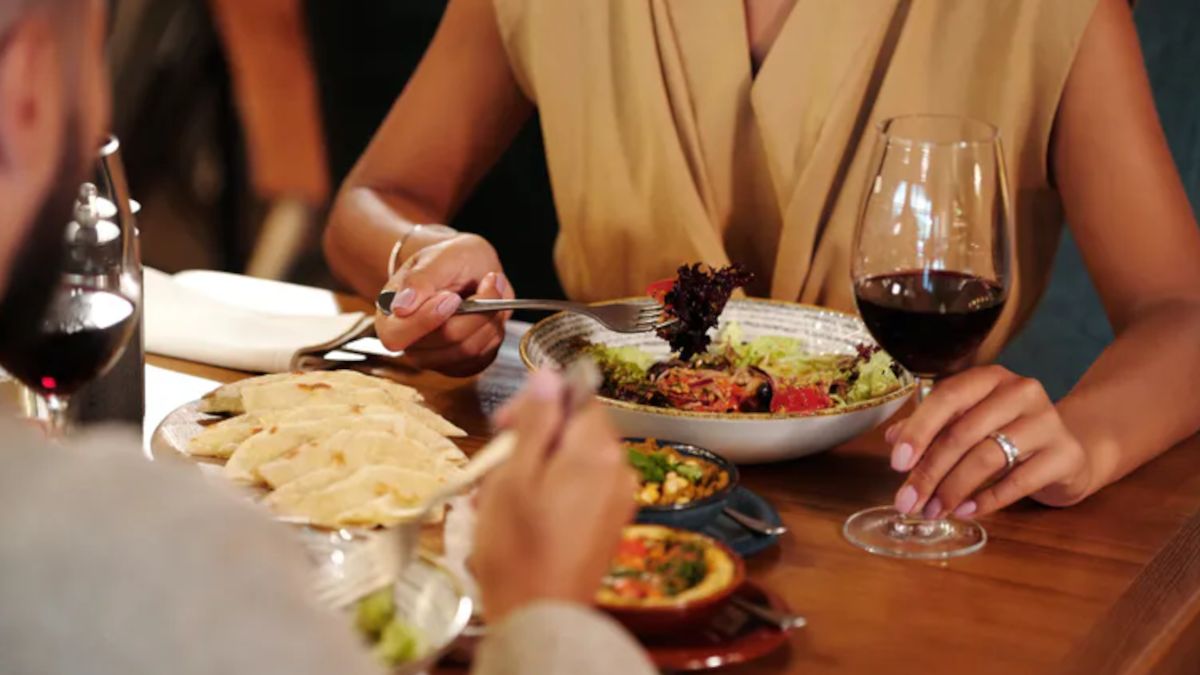 Kolacja w restauracji.