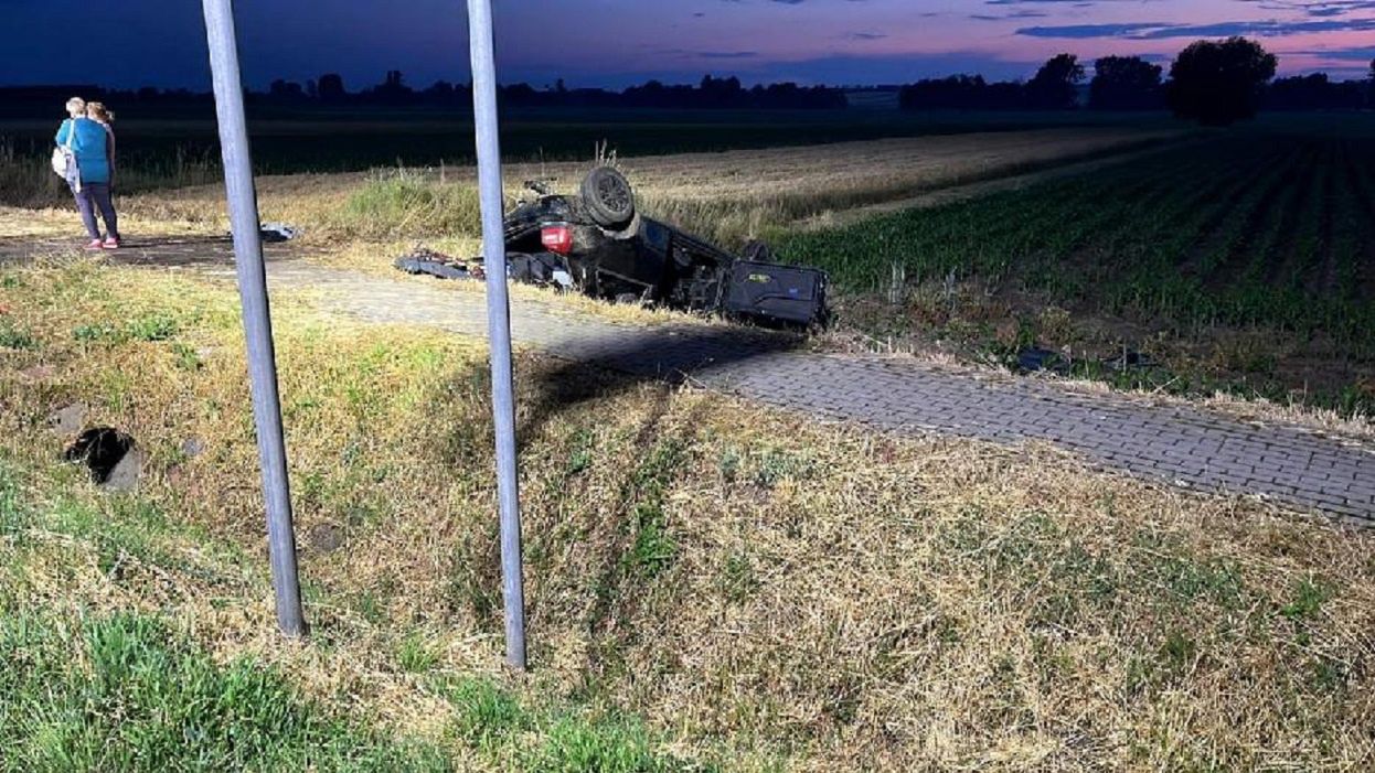 Wypadek nastolatków w Starej Krobii