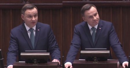 Duda grzmi w Sejmie: "Koniec wyniszczającego starcia wrogich plemion. Spory nie budują naszej pozycji!"