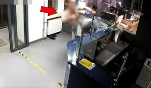 Dantejskie sceny na Podlasiu. Agresor zdemolował poczekalnię w komendzie