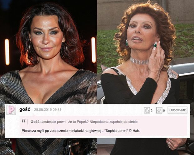 Anna Popek NIE PRZYPOMINAŁA SIEBIE na pokazie Gosi Baczyńskiej. "Pierwsza myśl - Sophia Loren" (ZDJĘCIA)