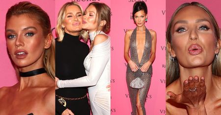 Modelki Victoria's Secret bawią się na after party: siostry Hadid z mamą, Winnie Harlow, Stella Maxwell... (ZDJĘCIA)