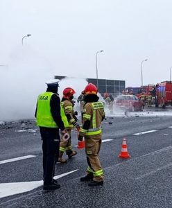 Śląskie. Samochody płonęły na autostradzie A4 w Gliwicach. Zablokowany ruch w kierunku Wrocławia