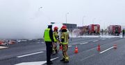 Śląskie. Samochody płonęły na autostradzie A4 w Gliwicach. Zablokowany ruch w kierunku Wrocławia