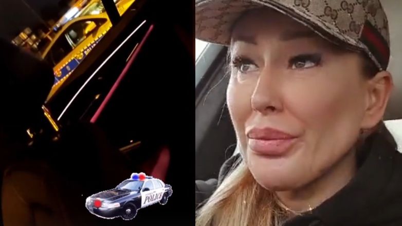 Sylwia Peretti relacjonuje nocne zatrzymanie przez policję