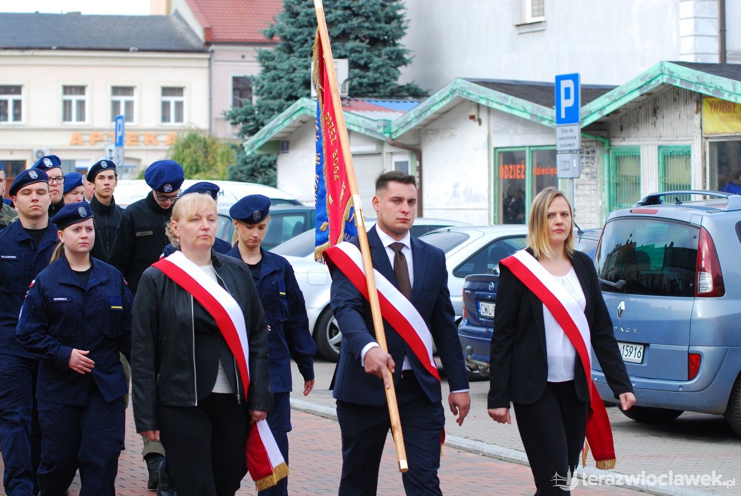 Otwarcie nowego budynku Zespołu Szkół w Kowalu i sztandar