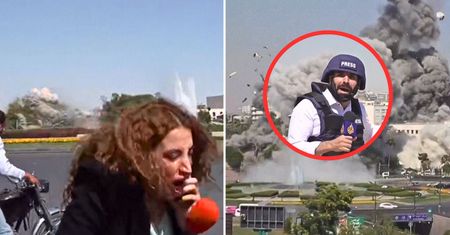 Moment ataku na Damaszek. Reporterzy byli akurat na wizji