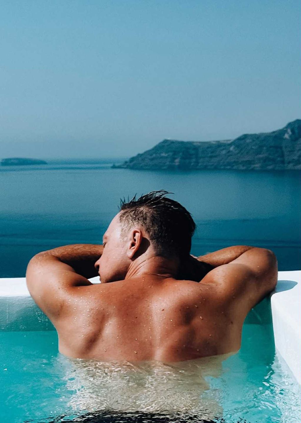 Kuba Wesołowski szaleje z żoną na Santorini