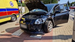 Lublin: Zderzenie aut na ul. Krańcowej. Utrudnienia z przejazdem po najechaniu toyoty na audi