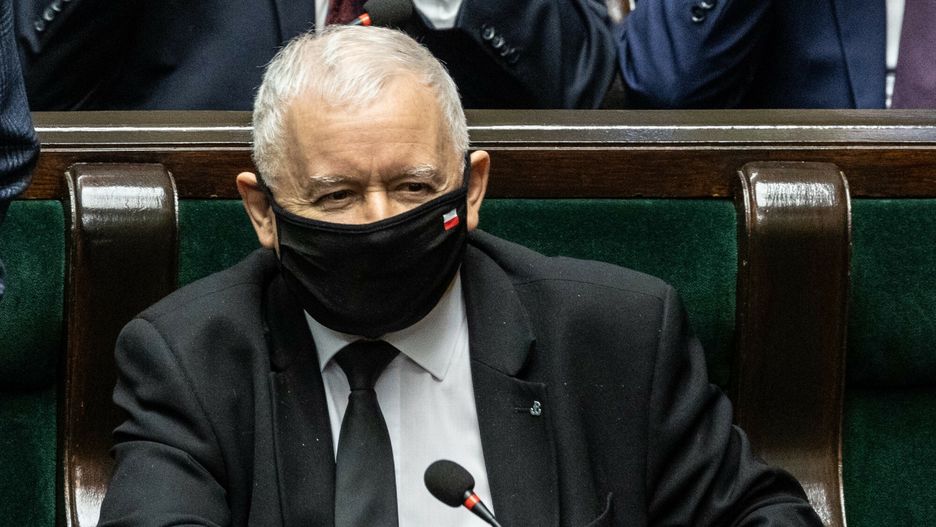 47. posiedzenie Sejmu IX kadencji01.02.2022 Warszawa Sejm 47. posiedzenie Sejmu IX kadencji   fot Jacek Dominski/REPORTER
N/z: Jaroslaw KaczynskiJacek Dominski/REPORTER