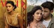 Zakochana Priyanka Chopra tuli się do młodszego o 10 lat męża w "Vogue'u"