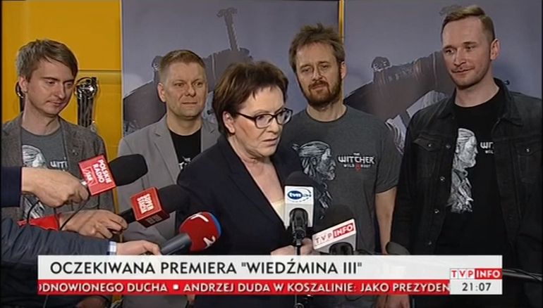 Premier Ewa Kopacz z wizytą u twórców Wiedźmina 3: Dziki Gon. Polityku, czemu przypominasz sobie o grach tylko przy okazji wyborów? 4